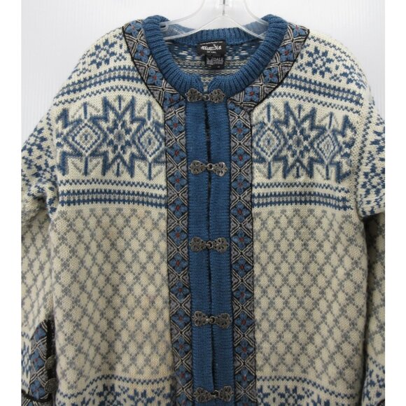 VINTAGE Dale Of Norway Sweater Medium Skandia Cardigan Nordic Ski - Picture 2 of 12